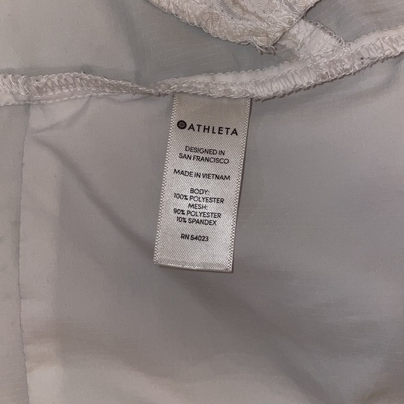 ATHLETA white hooded windbreaker jacket in women’s XXS - Picture 14 of 15